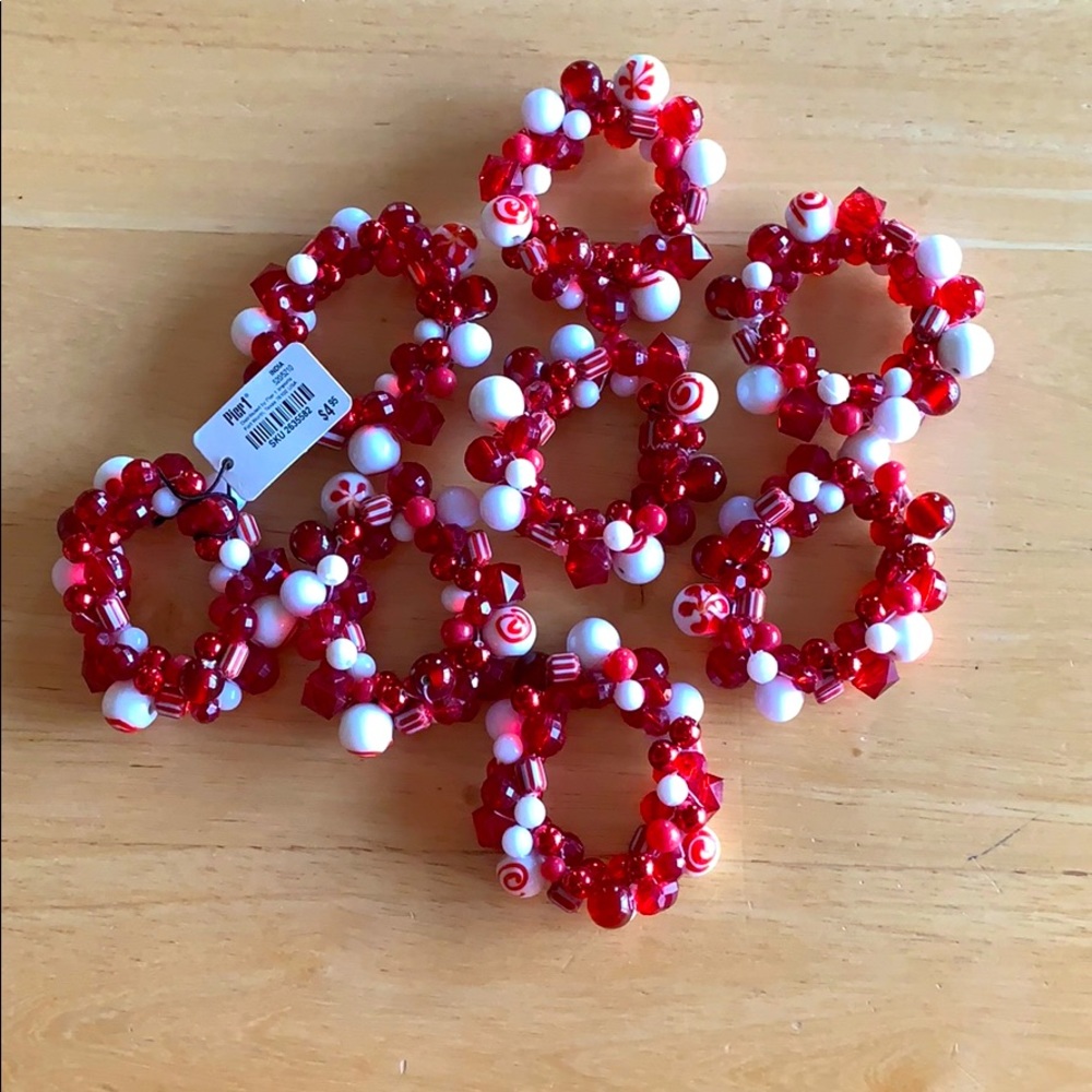 Set of 8 napkin rings